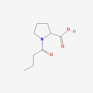 molecular formula C9H15NO3 B1265794 1-丁酰吡咯烷-2-羧酸 CAS No. 23500-13-2