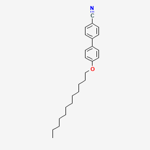 molecular formula C25H33NO B1265800 [1,1'-联苯]-4-腈，4'-(十二烷氧基)- CAS No. 57125-50-5