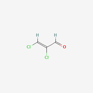 molecular formula C3H2Cl2O B12658151 2-Propenal, 2,3-dichloro-, (Z)- CAS No. 6695-22-3