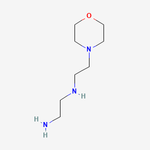 molecular formula C8H19N3O B1265823 1,2-乙二胺，N-[2-(4-吗啉基)乙基]- CAS No. 5625-80-9