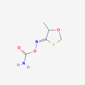 1,3-Oxathiolan-4-one, 5-methyl-, O-(aminocarbonyl)oxime, (Z)-