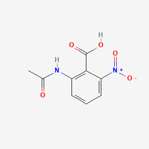 molecular formula C9H8N2O5 B1265846 2-乙酰氨基-6-硝基苯甲酸 CAS No. 73721-78-5