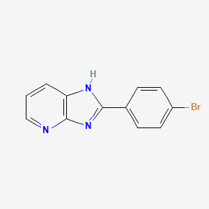 B1265848 2-(4-Bromophenyl)-1H-imidazo(4,5-b)pyridine CAS No. 75007-86-2