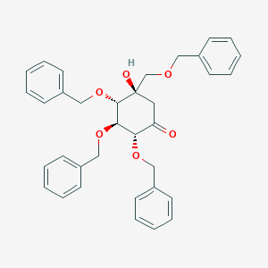 B126585 (2R,3S,4S,5R)-5-Hydroxy-2,3,4-tris(phenylmethoxy)-5-[(phenylmethoxy)methyl]-cyclohexanone CAS No. 911439-19-5
