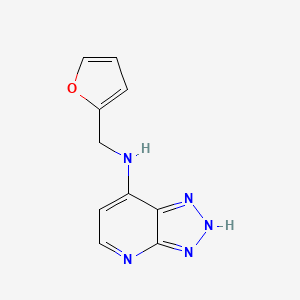 B12658715 N-(furan-2-ylmethyl)-2H-triazolo[4,5-b]pyridin-7-amine CAS No. 34550-43-1