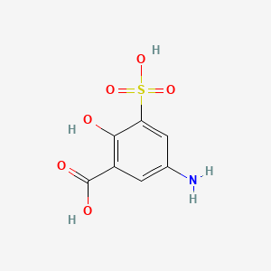 B1265887 5-Amino-3-sulfosalicylic acid CAS No. 6201-87-2