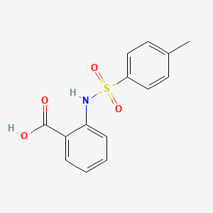 molecular formula C14H13NO4S B1265889 Acide 2-{[(4-méthylphényl)sulfonyl]amino}benzoïque CAS No. 6311-23-5