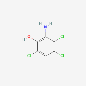 molecular formula C6H4Cl3NO B1265891 2-氨基-3,4,6-三氯苯酚 CAS No. 6358-15-2