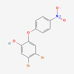 4,5-Dibromo-2-(4-nitrophenoxy)phenol