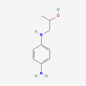 molecular formula C9H14N2O B12658952 1-[(4-Aminophenyl)amino]propan-2-OL CAS No. 80467-77-2