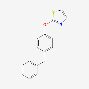 molecular formula C16H13NOS B12658973 2-(p-Benzylphenoxy)thiazole CAS No. 42798-67-4