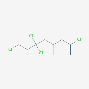 molecular formula C10H18Cl4 B12659036 2,4,4,8-Tetrachloro-6-methylnonane CAS No. 51500-53-9