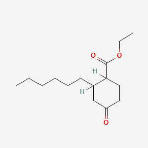 Ethyl 2-hexyl-4-oxocyclohexanecarboxylate