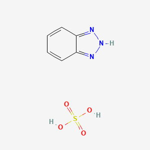 molecular formula C6H7N3O4S B12659159 2H-benzotriazole;sulfuric acid CAS No. 24694-40-4