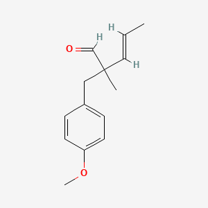 2-(p-Methoxybenzyl)-2-methylpent-3-enal