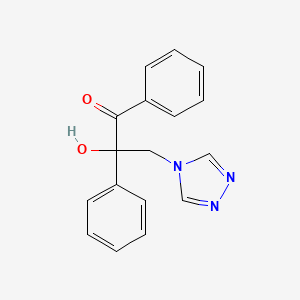 1-Propanone, 2-hydroxy-1,2-diphenyl-3-(4H-1,2,4-triazol-4-yl)-