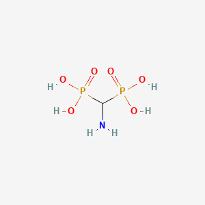 molecular formula CH7NO6P2 B1265935 (氨基亚甲基)双膦酸 CAS No. 29712-28-5