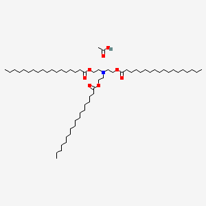 Tris(2-(stearoyloxy)ethyl)ammonium acetate