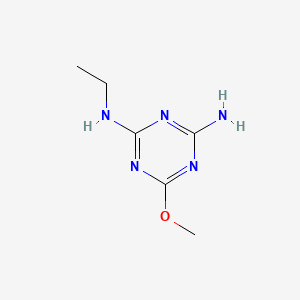 molecular formula C6H11N5O B1265939 2-氨基-4-乙基氨基-6-甲氧基-s-三嗪 CAS No. 30360-56-6