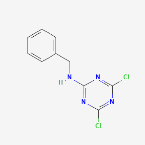 molecular formula C10H8Cl2N4 B1265940 N-苄基-4,6-二氯-1,3,5-三嗪-2-胺 CAS No. 30369-82-5