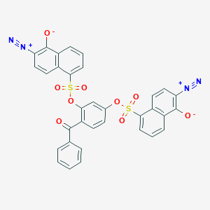 B1265950 1-Naphthalenesulfonic acid, 6-diazo-5,6-dihydro-5-oxo-, 4-benzoyl-1,3-phenylene ester CAS No. 31001-73-7