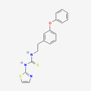 Thiourea, N-(2-(3-phenoxyphenyl)ethyl)-N'-2-thiazolyl-