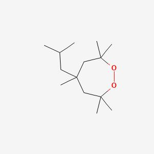 molecular formula C14H28O2 B12659644 (1,3-Dimethylbutylidene)bis(tert-butyl) peroxide CAS No. 36799-28-7