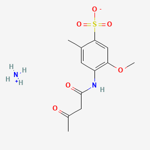 B1265973 Ammonium 5-methoxy-2-methyl-4-(3-oxobutanamido)benzenesulfonate CAS No. 72705-22-7