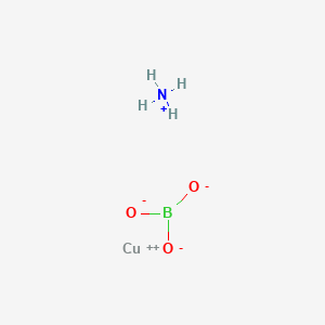 Orthoboric acid, ammonium copper salt