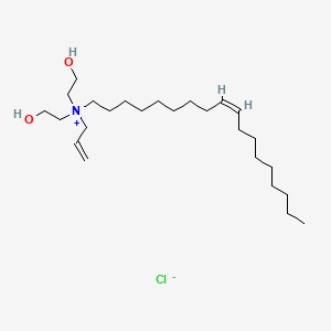 molecular formula C25H50ClNO2 B12659803 Allylbis(2-hydroxyethyl)oleylammonium chloride CAS No. 95873-53-3