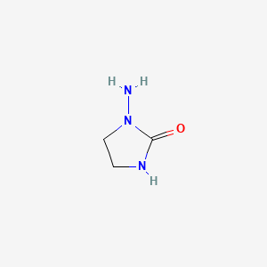 molecular formula C3H7N3O B1265993 1-Aminoimidazolidin-2-one CAS No. 41401-76-7