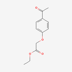 molecular formula C12H14O4 B1266003 Ethyl 2-(4-acetylphenoxy)acetate CAS No. 51828-69-4