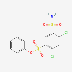 Phenyl 2,4-dichloro-5-sulphamoylbenzenesulphonate