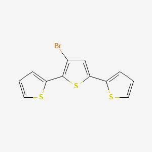 molecular formula C12H7BrS3 B1266009 3'-溴-2,2':5',2''-三噻吩 CAS No. 105125-00-6