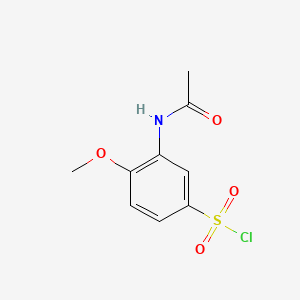 B1266015 Benzenesulfonyl chloride, 3-(acetylamino)-4-methoxy- CAS No. 3746-67-6