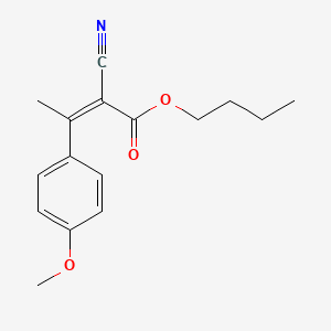 Butyl 2-cyano-3-(4-methoxyphenyl)-2-butenoate