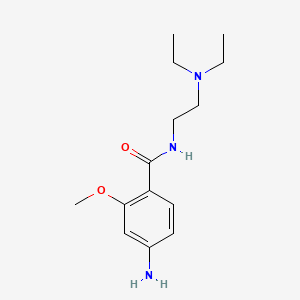 molecular formula C14H23N3O2 B1266016 4-氨基-N-[2-(二乙基氨基)乙基]-2-甲氧基苯甲酰胺 CAS No. 3761-48-6