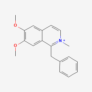 B12660188 1-Benzyl-6,7-dimethoxy-2-methyl-2lambda(5)-isoquinoline CAS No. 5833-04-5