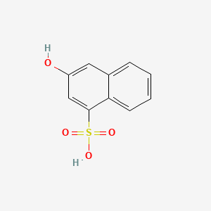 molecular formula C10H8O4S B1266033 1-萘磺酸，3-羟基- CAS No. 6357-85-3