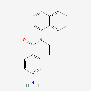 B1266034 4-Amino-N-ethyl-N-1-naphthylbenzamide CAS No. 6361-29-1