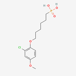 Phosphonic acid, (6-(2-chloro-4-methoxyphenoxy)hexyl)-