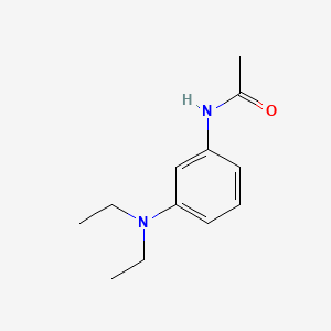 molecular formula C12H18N2O B1266038 乙酰胺，N-[3-(二乙氨基)苯基]- CAS No. 6375-46-8