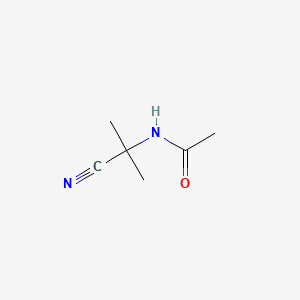 molecular formula C6H10N2O B1266077 N-(1-Cyano-1-methylethyl)acetamide CAS No. 40652-06-0