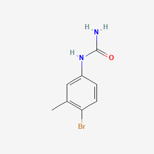 molecular formula C8H9BrN2O B1266086 (4-Bromo-3-methylphenyl)urea CAS No. 78508-46-0