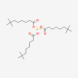 molecular formula C30H57IrO6 B12660876 Iridium(3+) neodecanoate CAS No. 93982-73-1