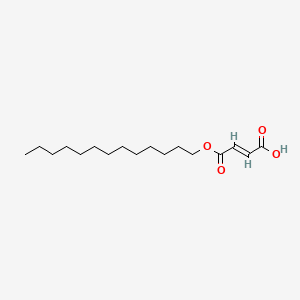 molecular formula C17H30O4 B12660909 Tridecyl hydrogen 2-butenedioate CAS No. 93762-26-6