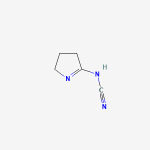 molecular formula C5H7N3 B1266092 Cyanamide, (3,4-dihydro-2H-pyrrol-5-YL)- CAS No. 97482-05-8