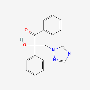 1-Propanone, 2-hydroxy-1,2-diphenyl-3-(1H-1,2,4-triazol-1-yl)-