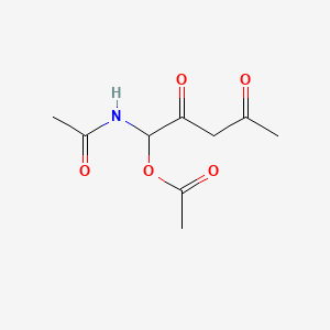 1-Acetamido-2,4-dioxopentyl acetate