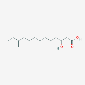 molecular formula C14H28O3 B12661167 3-Hydroxy-11-methyltridecanoic acid CAS No. 122751-75-1